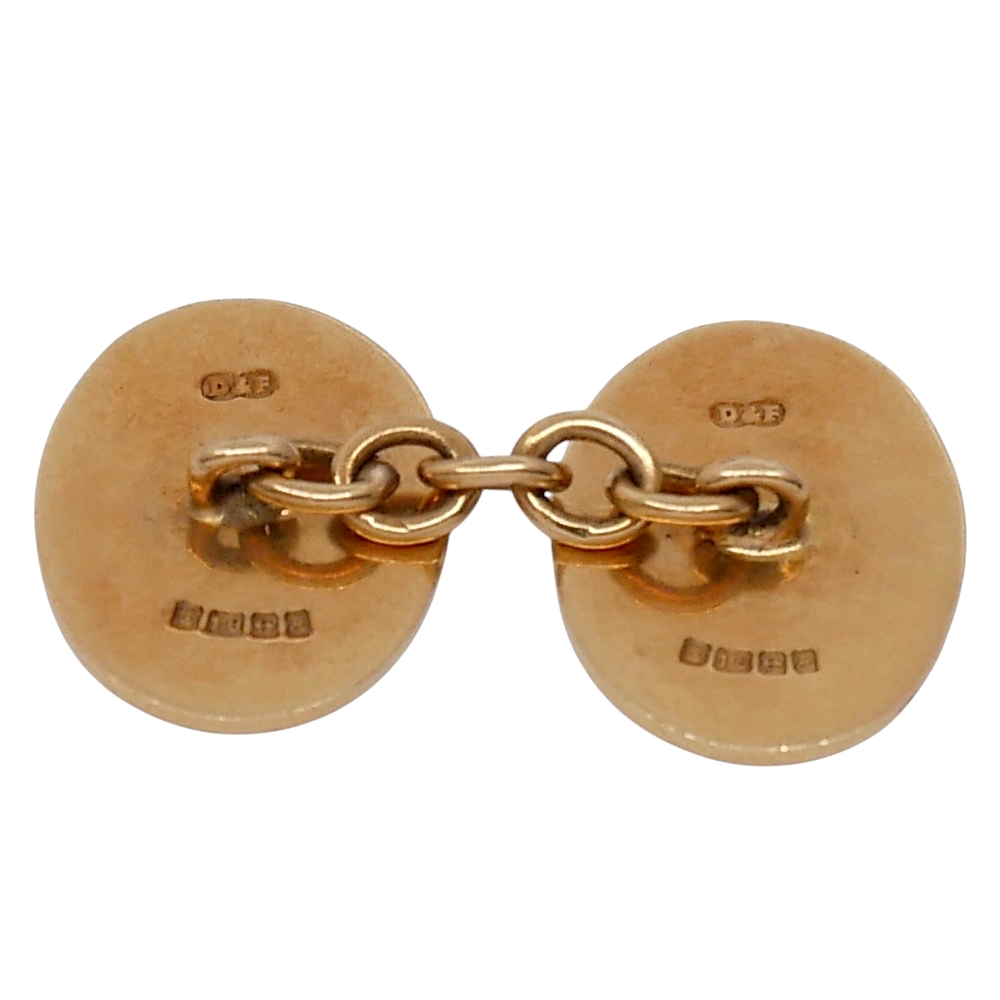 Vintage 4 Vices Gold Enamel Cufflinks 7 Vintage 4 Vices Gold Enamel Cufflinks