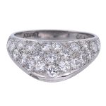 Vintage Pavé Diamond Gold Band Ring