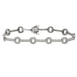 Vintage Diamond 18ct Gold Link Bracelet